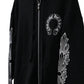 Chrome Hearts Floral Zip-Up Hoodie Black Size XXL| AVNTGRDNY NYC