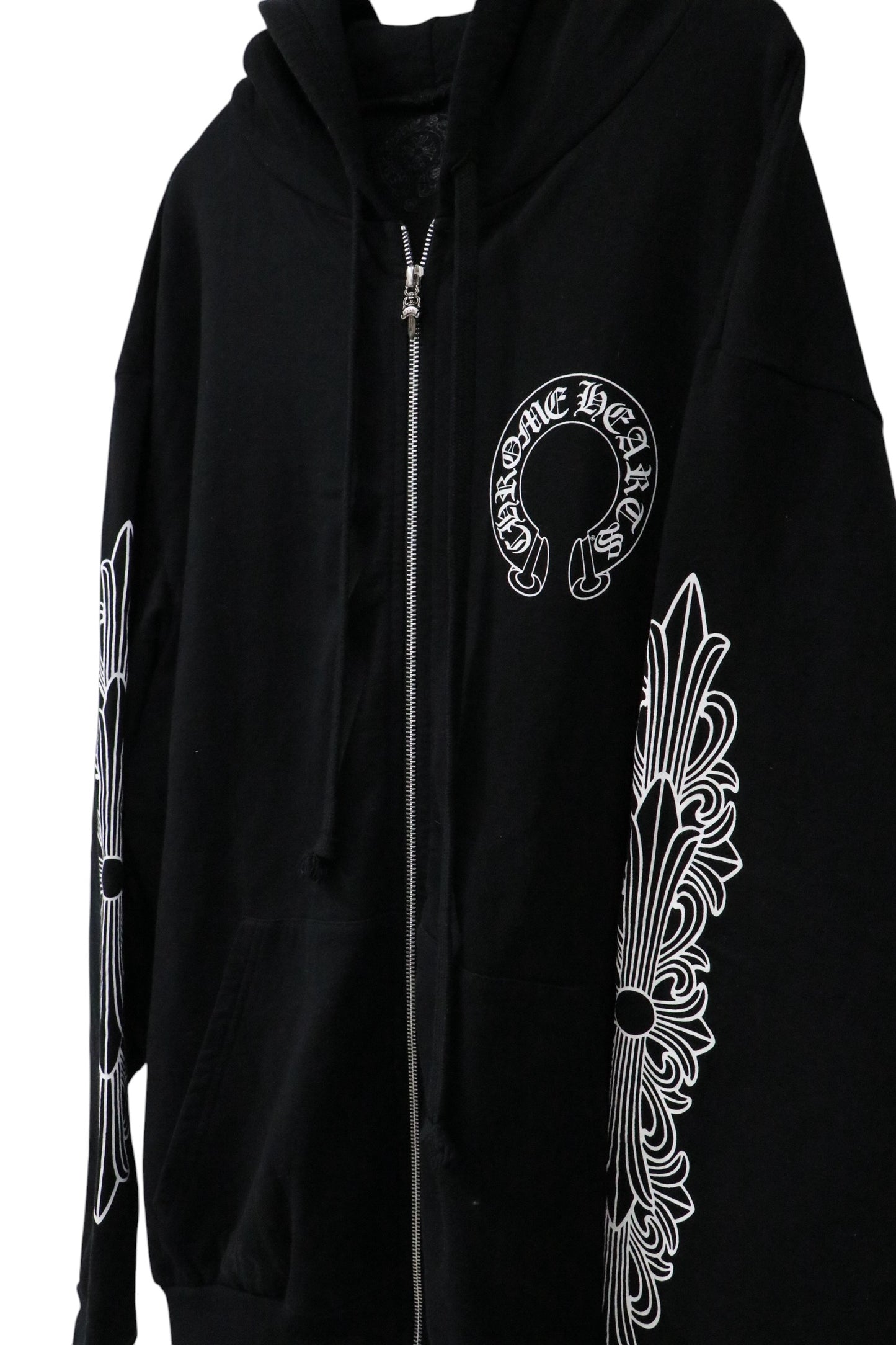 Chrome Hearts Floral Zip-Up Hoodie Black Size XXL| AVNTGRDNY NYC