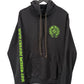Chrome Hearts Signed Friends and Family Hoodie with Leather Patches and Silver Hardware Size L