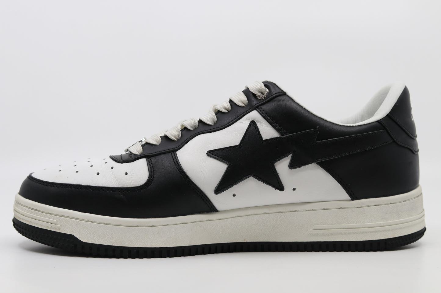 Bape Bapesta White/Black Size 12