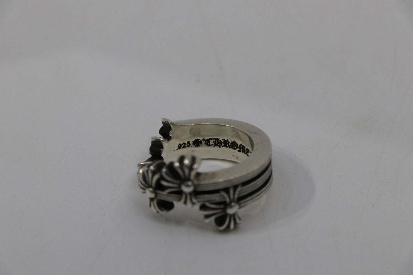 Chrome Hearts Triple Cross Ring Size 8.5