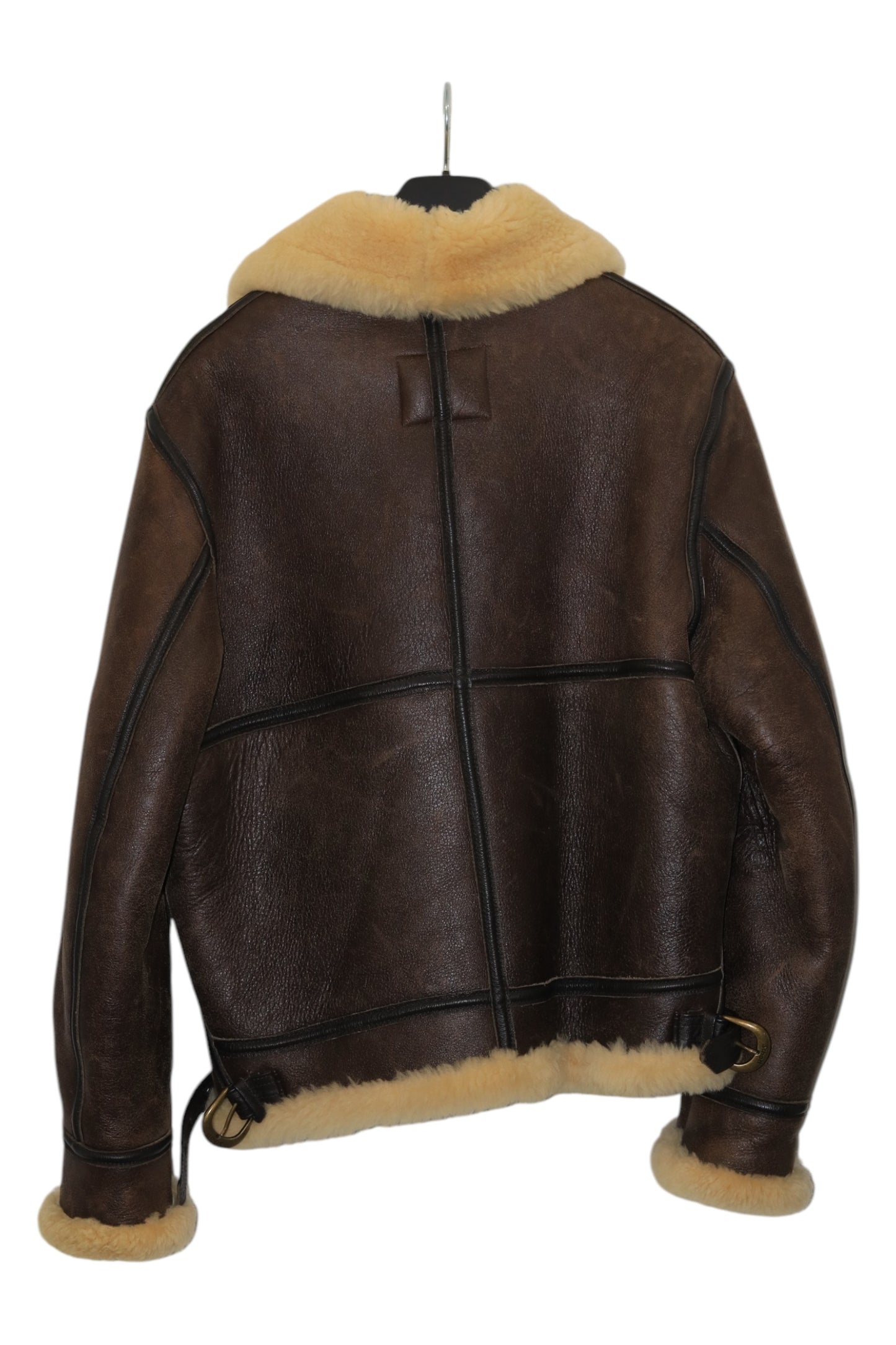 Schott Classic B-3 Sheepskin Leather Bomber Jacket Size 40