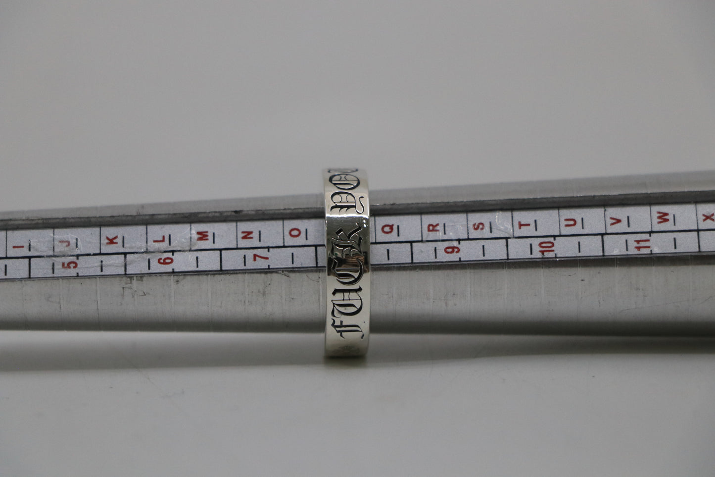 Chrome Hearts 6MM Fuck You Spacer Ring Size 8