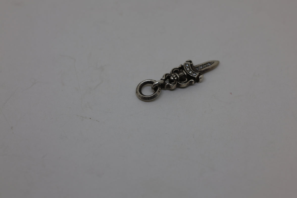 Chrome Hearts #5 Dagger Pendant with Pavé Diamonds | AVNTGRDNY NYC