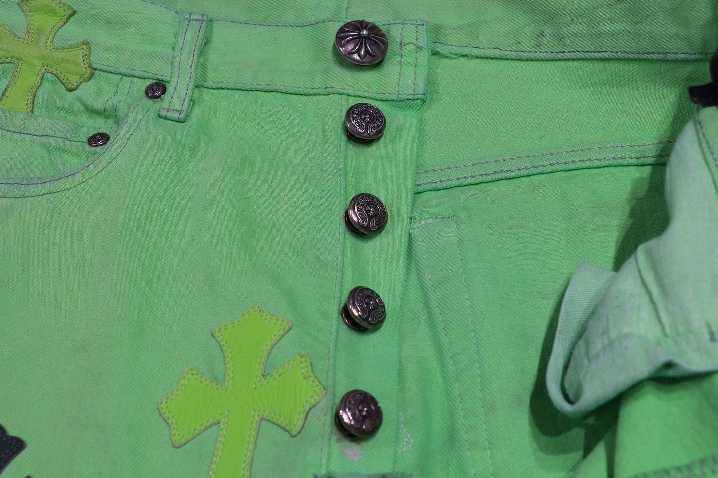 Chrome Hearts Matty Boy Sex Records 45 Patch Cross Jeans Size 31| AVNTGRDNY NYC