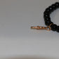 Chrome Hearts 22K Gold Black Bead Bracelet — 6MM Dagger Stack | AVNTGRDNY NYC