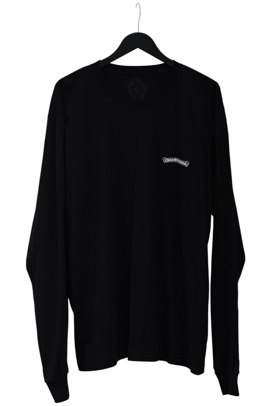 Chrome Hearts Arch Shoulder Long Sleeve T-Shirt Black XXL | AVNTGRDNY NYC