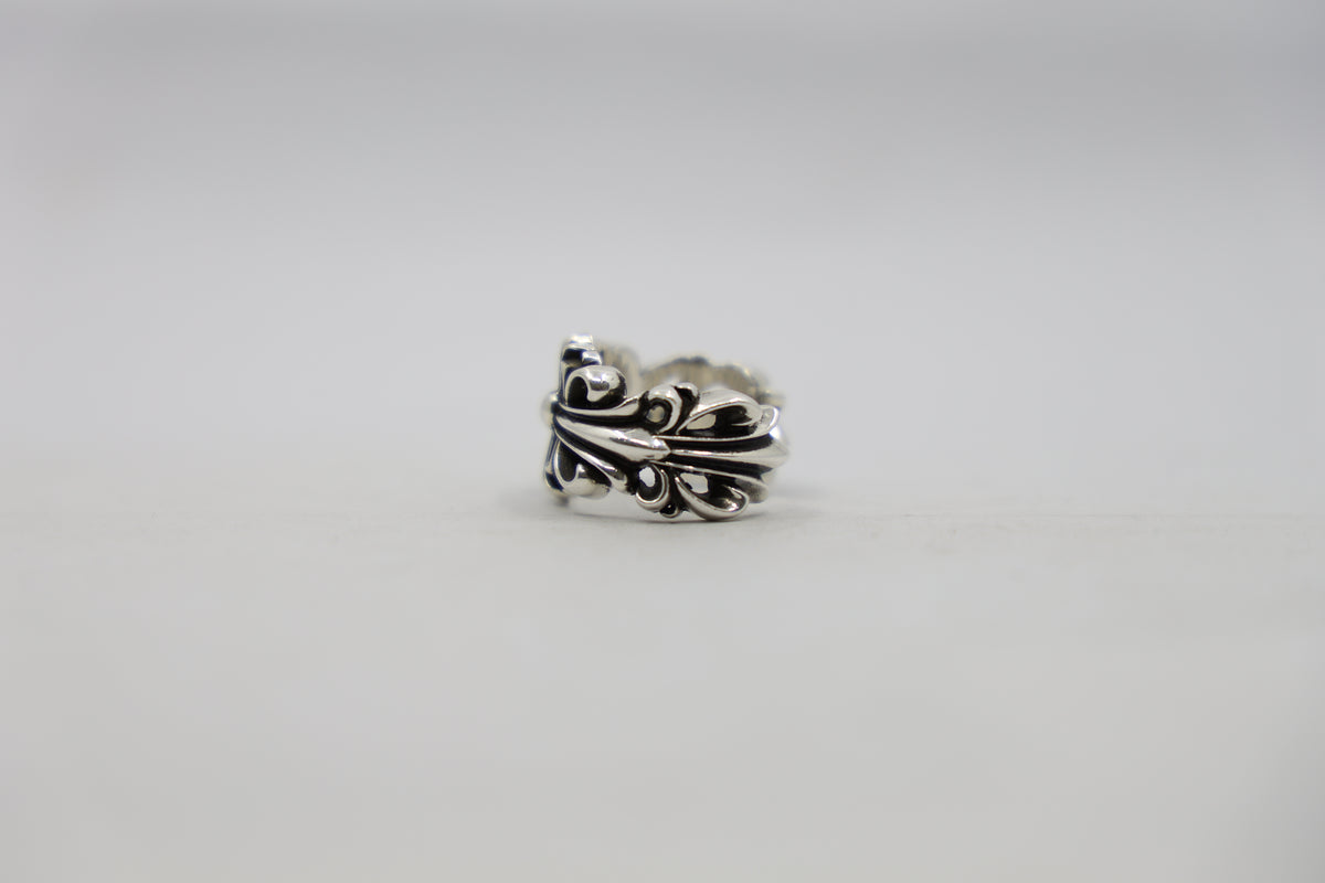 Chrome Hearts Double Floral Cross Ring Size 9 New | AVNTGRDNY NYC