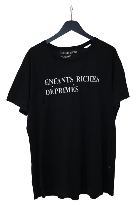 Enfants Riches Déprimés Spell Out Logo T-Shirt Black Size XL Cotton | AVNTGRDNY NYC