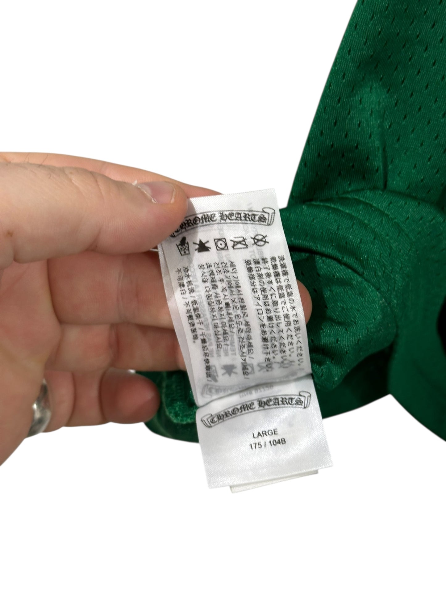 Chrome Hearts Stadium Mesh Jersey Green Size L