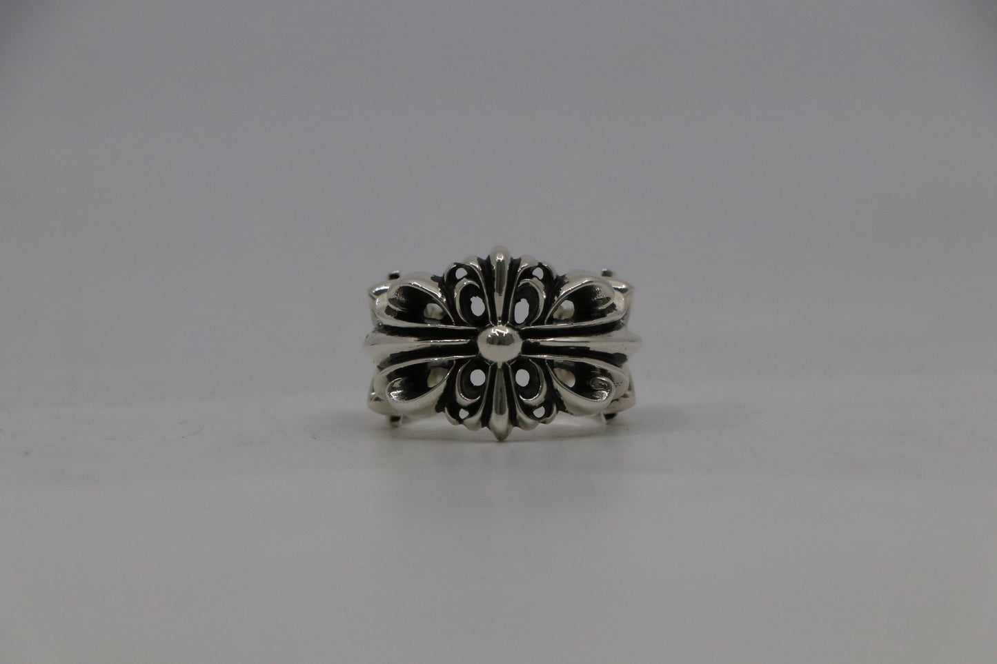 Chrome Hearts Double Floral Ring Size 11