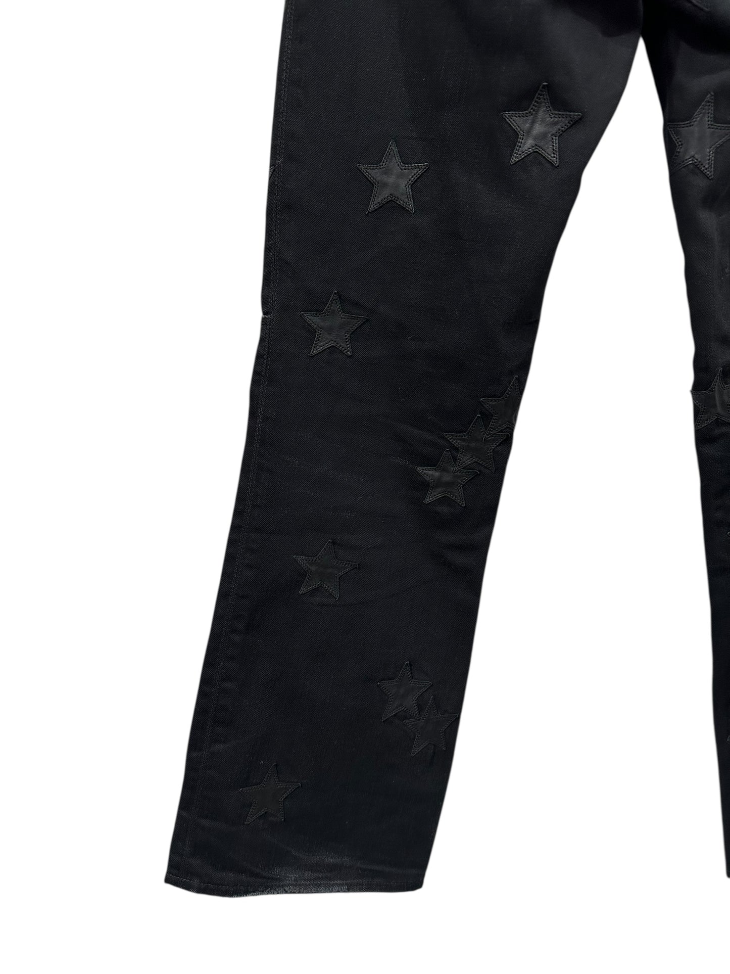 Chrome Hearts Fleur Knee Star Patch Jeans Size 33
