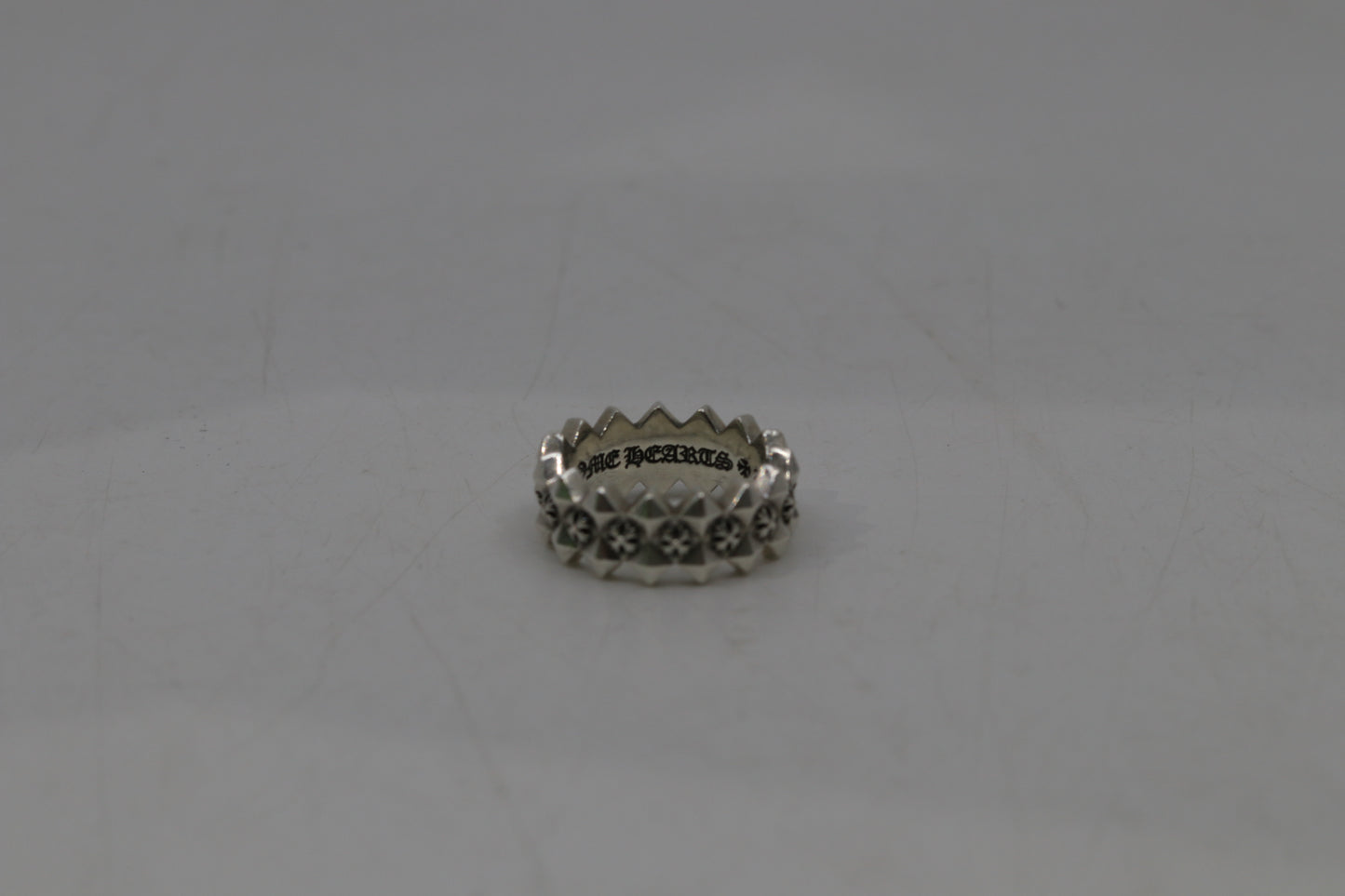 Chrome Hearts Double Pyramid Plus Ring Size 8