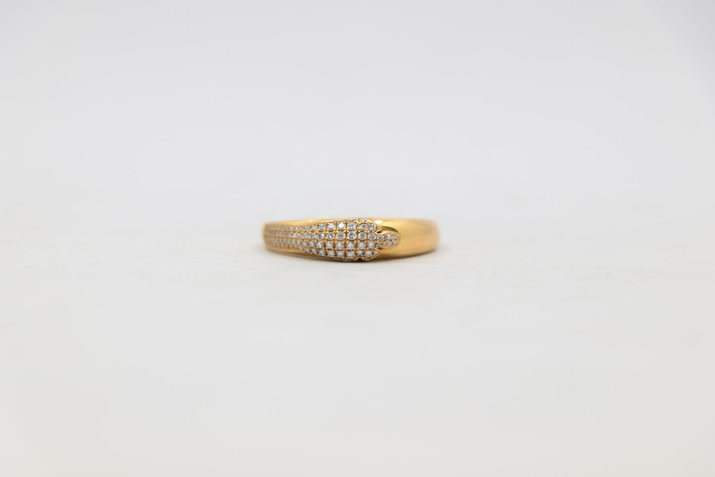 Chrome Hearts 22K Baby Fleur Ring Pavé Diamonds Size 8.5| AVNTGRDNY NYC