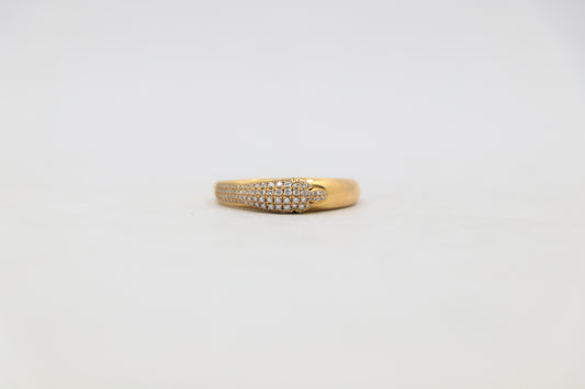 Chrome Hearts 22K Baby Fleur Ring Pavé Diamonds Size 8.5| AVNTGRDNY NYC