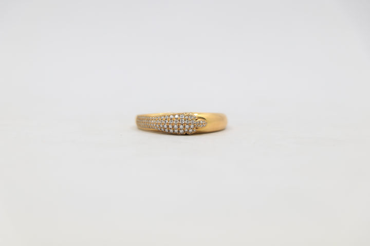 Chrome Hearts 22K Baby Fleur Ring Pavé Diamonds Size 8.5| AVNTGRDNY NYC
