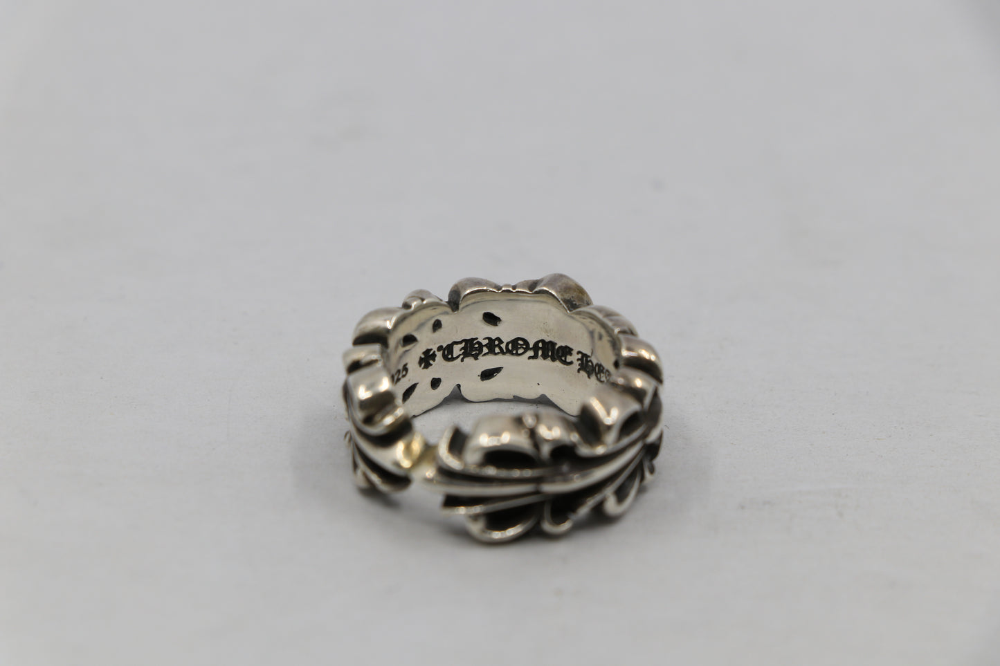 Chrome Hearts Floral Heart Ring Size 8 Excellent Condition | AVNTGRDNY NYC