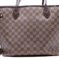 Louis Vuitton Neverfull MM Damier Ebene Rose Ballerine Bag