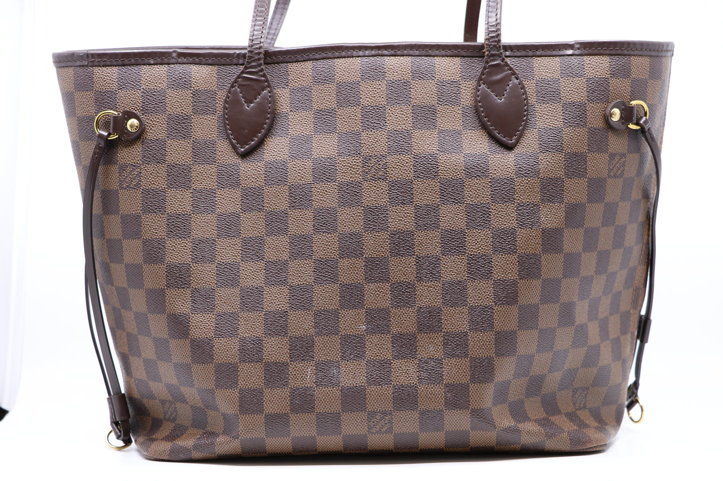 Louis Vuitton Neverfull MM Damier Ebene Rose Ballerine Bag