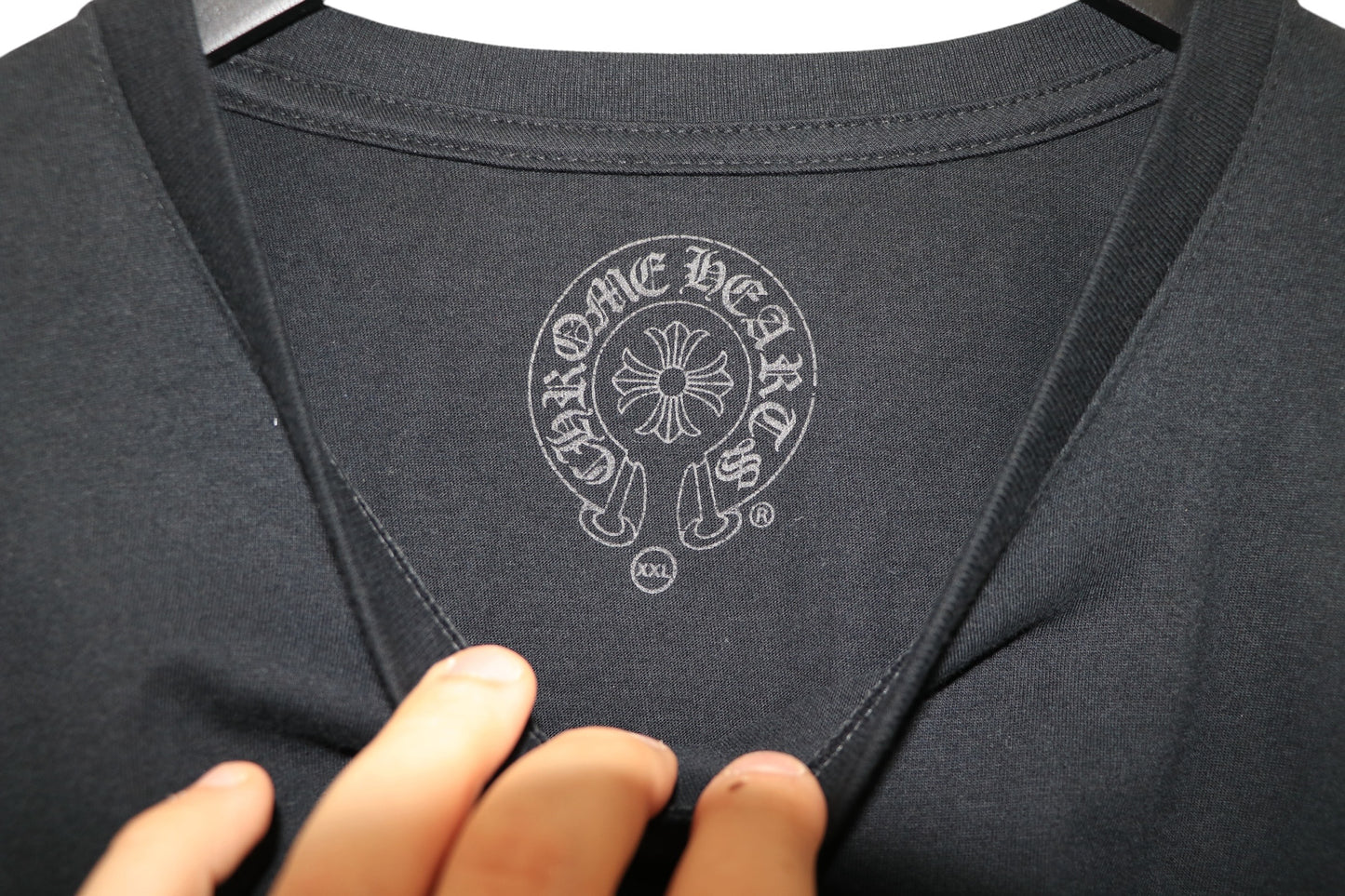 Chrome Hearts Paris Exclusive Horseshoe Pocket T-Shirt Black XXL Cotton | AVNTGRDNY NYC