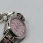 Rolex Oyster Perpetual Pink Dial on Chrome Hearts .925 Sterling Silver Classic Link CH Plus Band with Pavé Pink Sapphires | AVNTGRDNY NYC