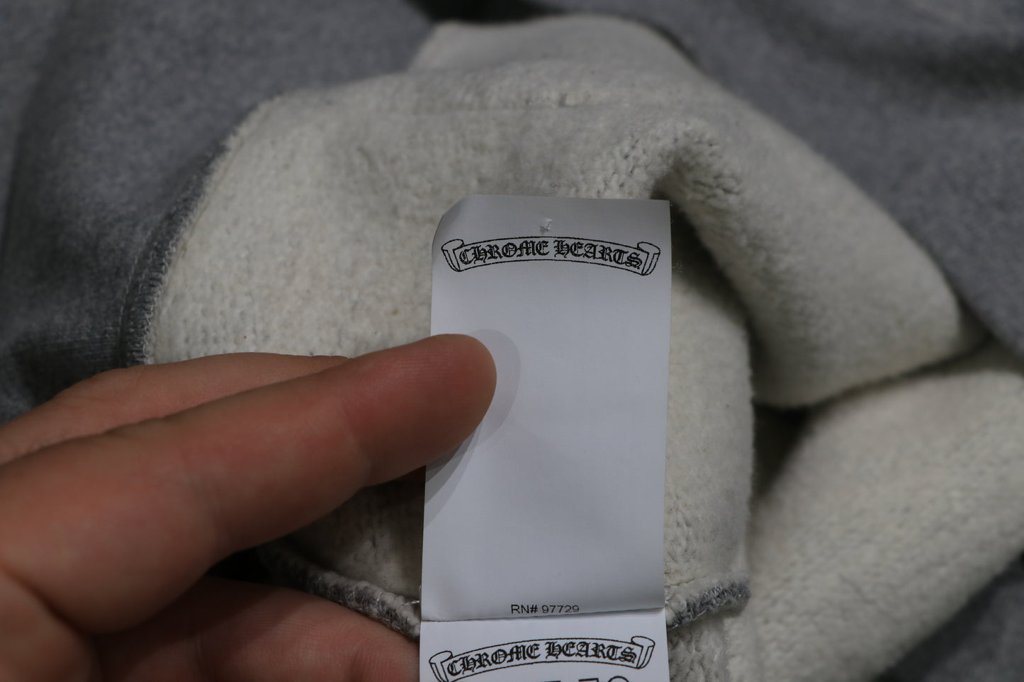 Chrome Hearts Paper Jam Quarter Zip Grey Size Small| AVNTGRDNY NYC