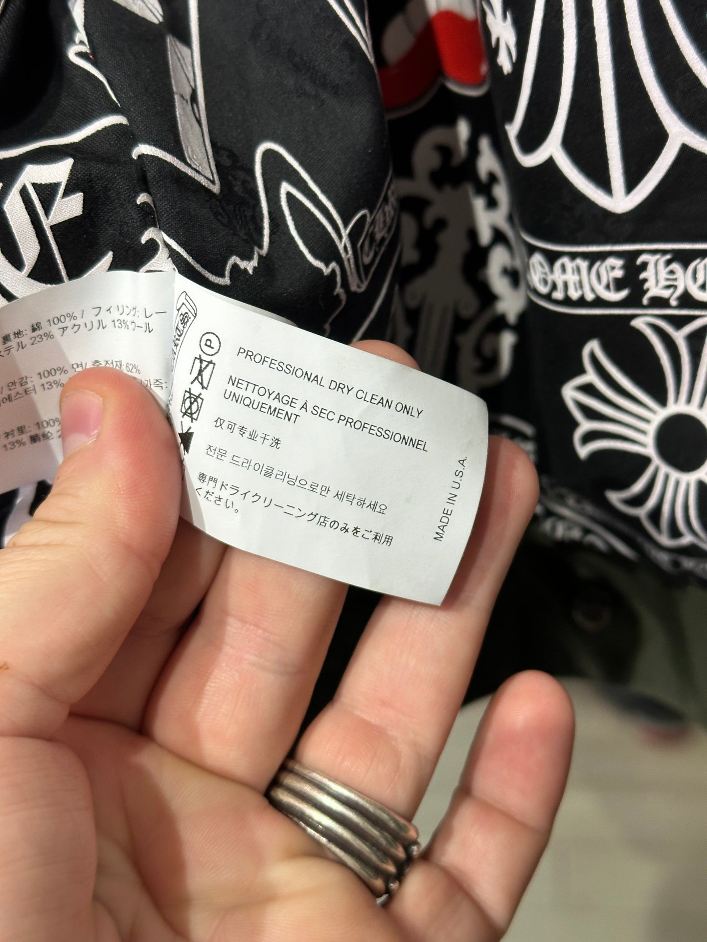 Chrome Hearts x Matty Boy “Smile You’re on Camera” Olive Jacket Size S