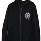 Chrome Hearts Thermal Zip Up Hoodie Vine Dagger Triple Cross American Flag Black XL | AVNTGRDNY NYC