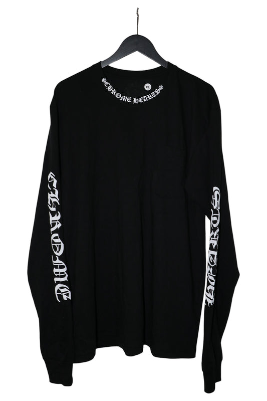 Chrome Hearts Neck Logo Longsleeve Black Size XL Cotton | AVNTGRDNY NYC
