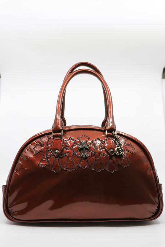 Chrome Hearts Bowling/Gym Bag Galaxy Patent Leather