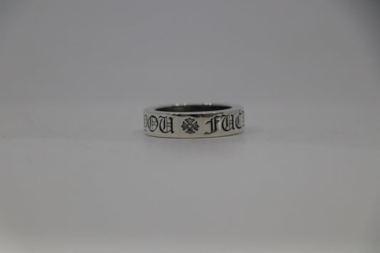 Chrome Hearts 6MM Fuck You Spacer Ring Size 8