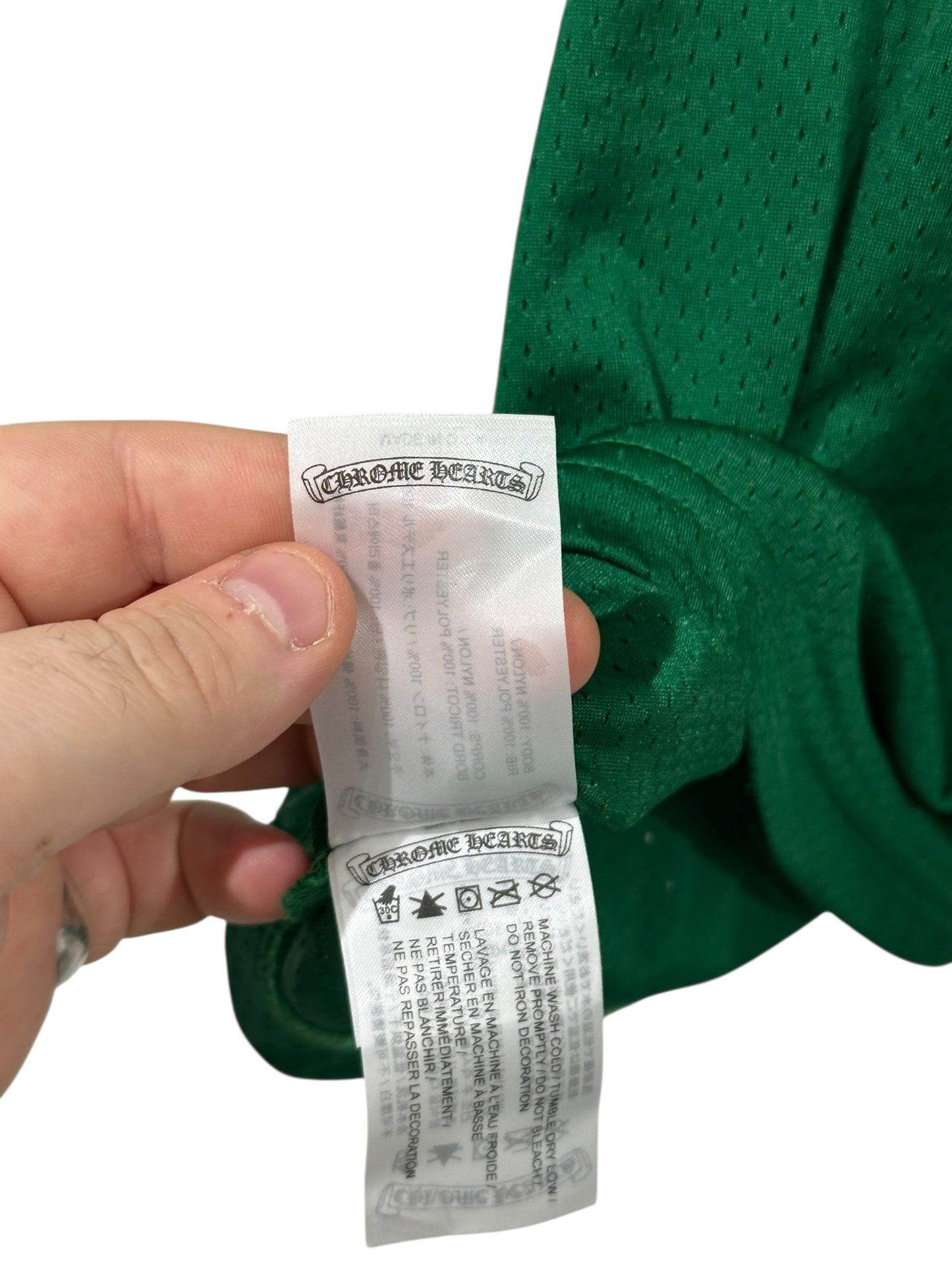 Chrome Hearts Stadium Mesh Jersey Green Size L