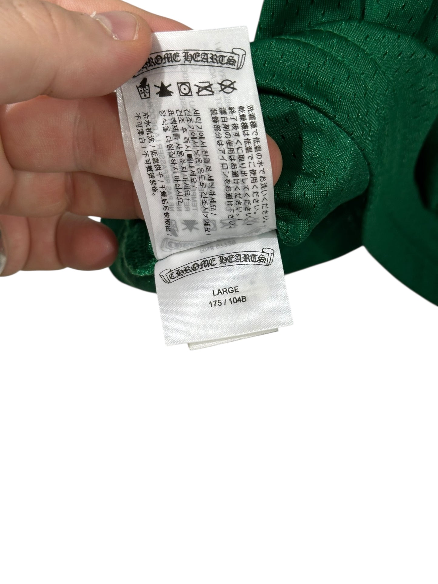 Chrome Hearts Stadium Mesh Jersey Green Size L