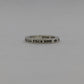 Chrome Hearts Honolulu Exclusive Fuck You 3mm Spacer Ring Size 7.5| AVNTGRDNY NYC