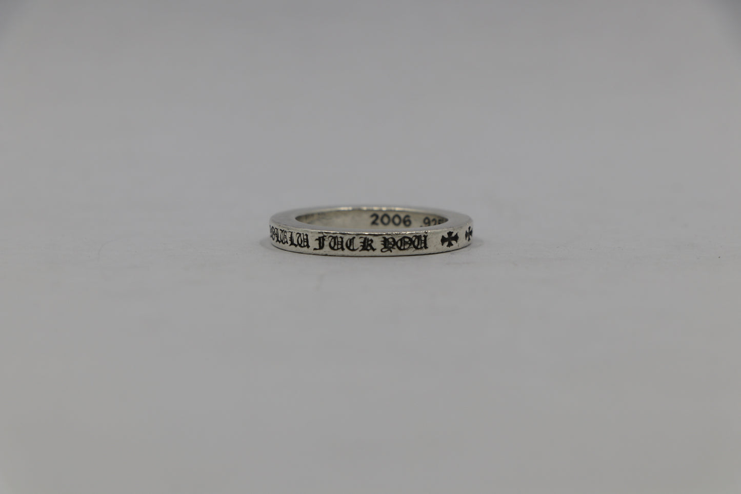 Chrome Hearts Honolulu Exclusive Fuck You 3mm Spacer Ring Size 7.5| AVNTGRDNY NYC