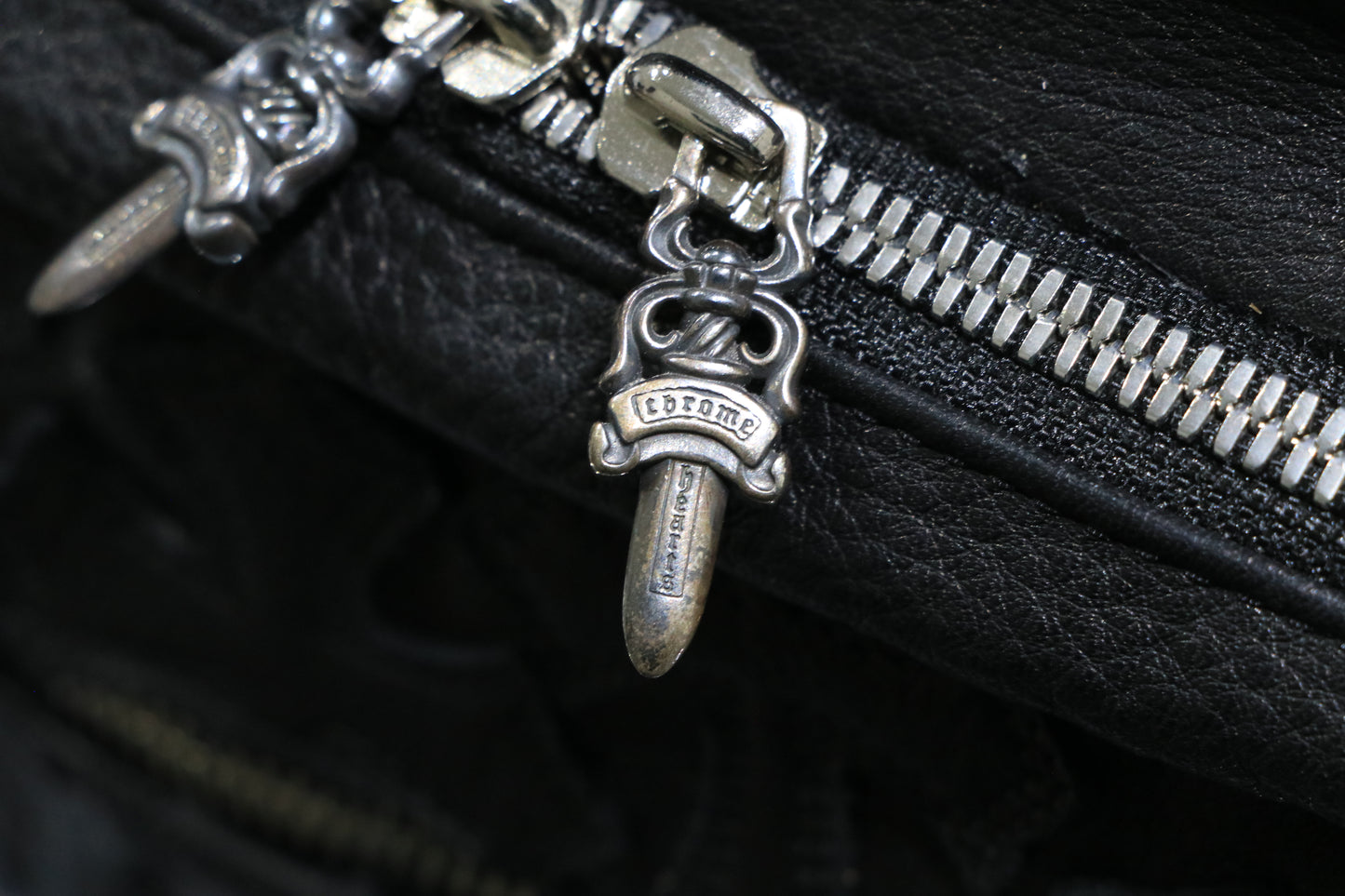 Chrome Hearts 7th Grade Black Leather Backpack Flooded Cross Patch | AVNTGRDNY NYC