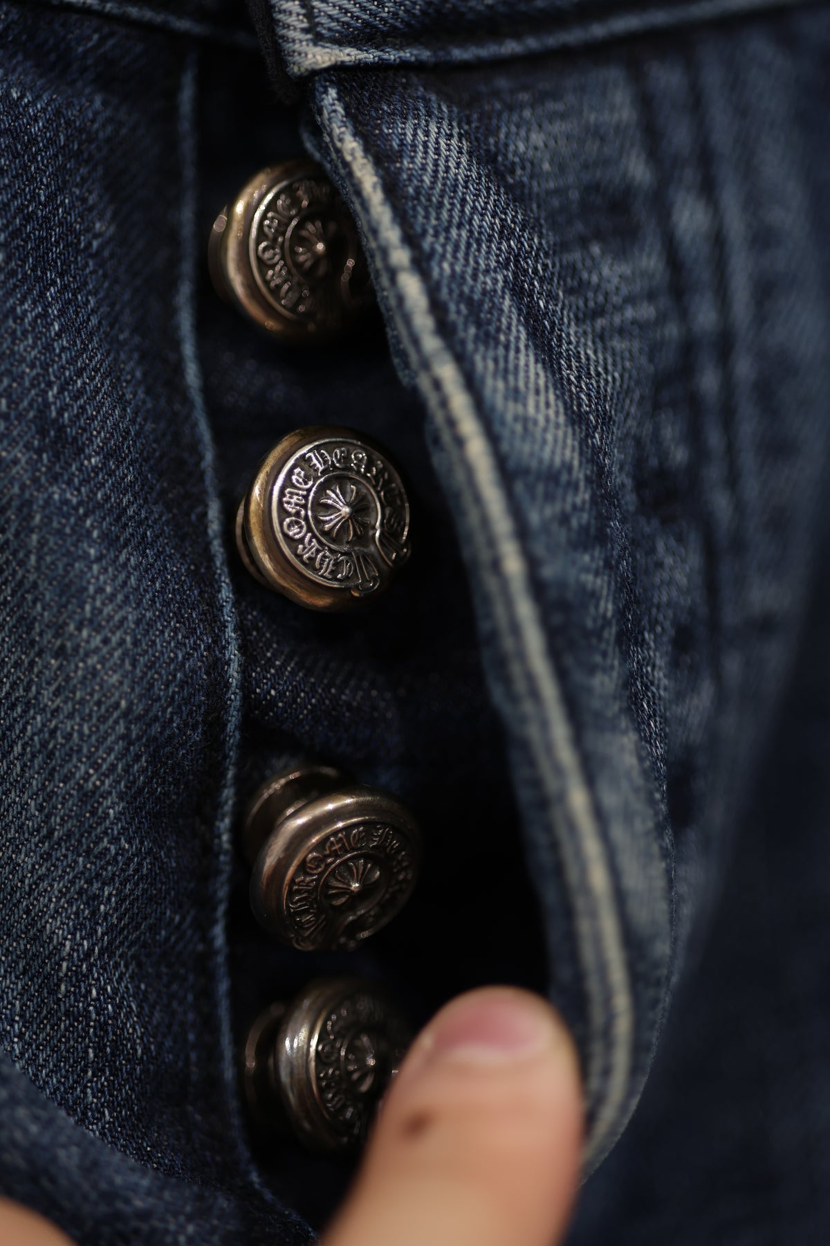 Chrome Hearts Denim Jeans Tagged 31 Altered 30 x 29 | AVNTGRDNY NYC