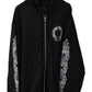 Chrome Hearts Floral Zip-Up Hoodie Black Size XXL| AVNTGRDNY NYC