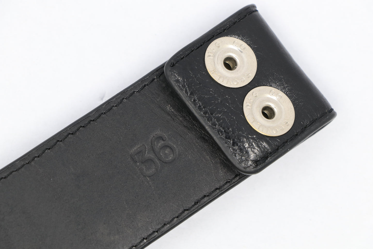 Chrome Hearts Pyramid Studded Leather Belt Strap Size 36 Black Silver | AVNTGRDNY NYC