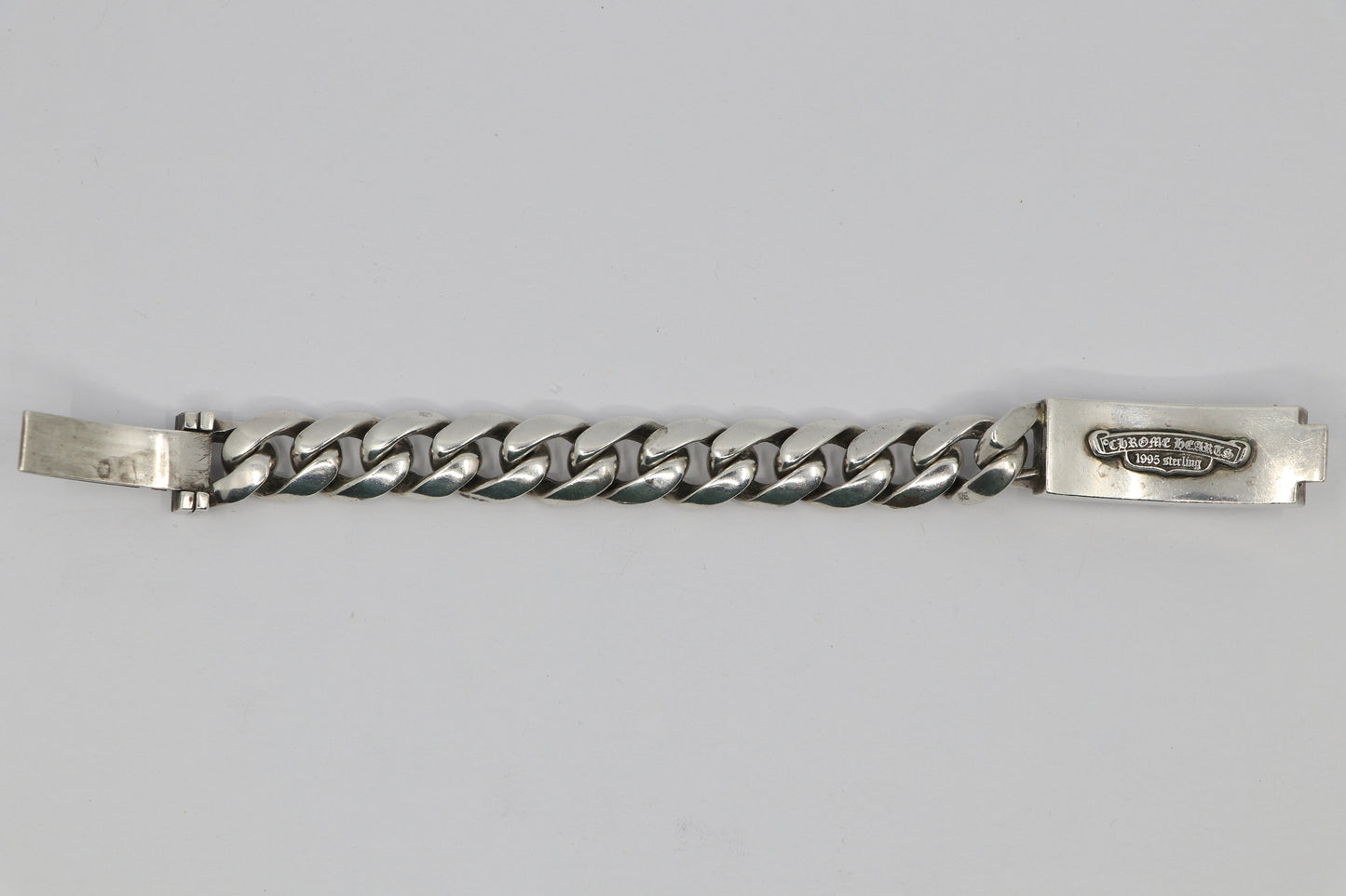 Chrome Hearts Dagger ID Bracelet Classic Link 11 Links 7.5” Sterling Silver| AVNTGRDNY NYC