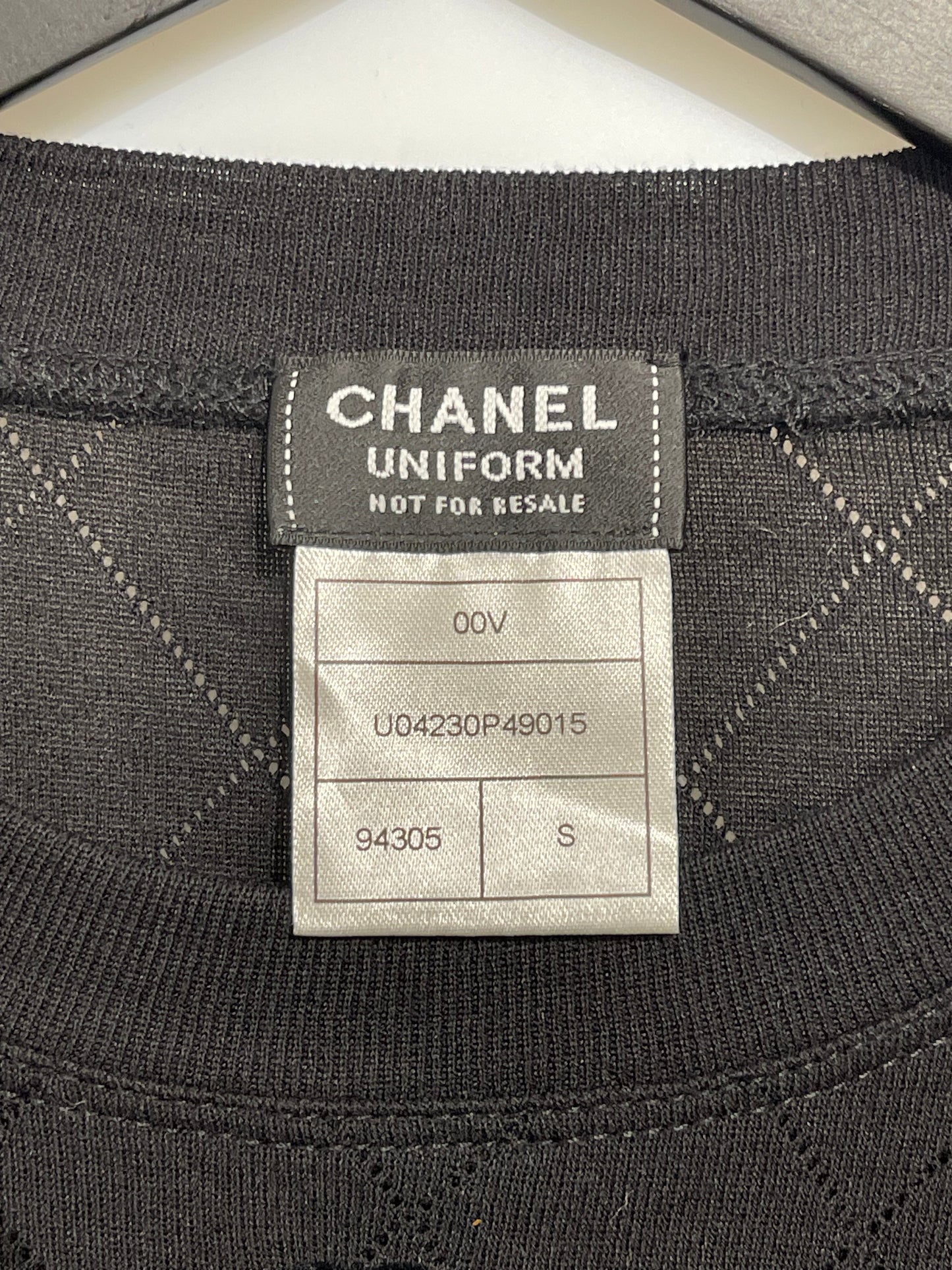 Chanel Uniform Cotton Argyle Longsleeve Size S