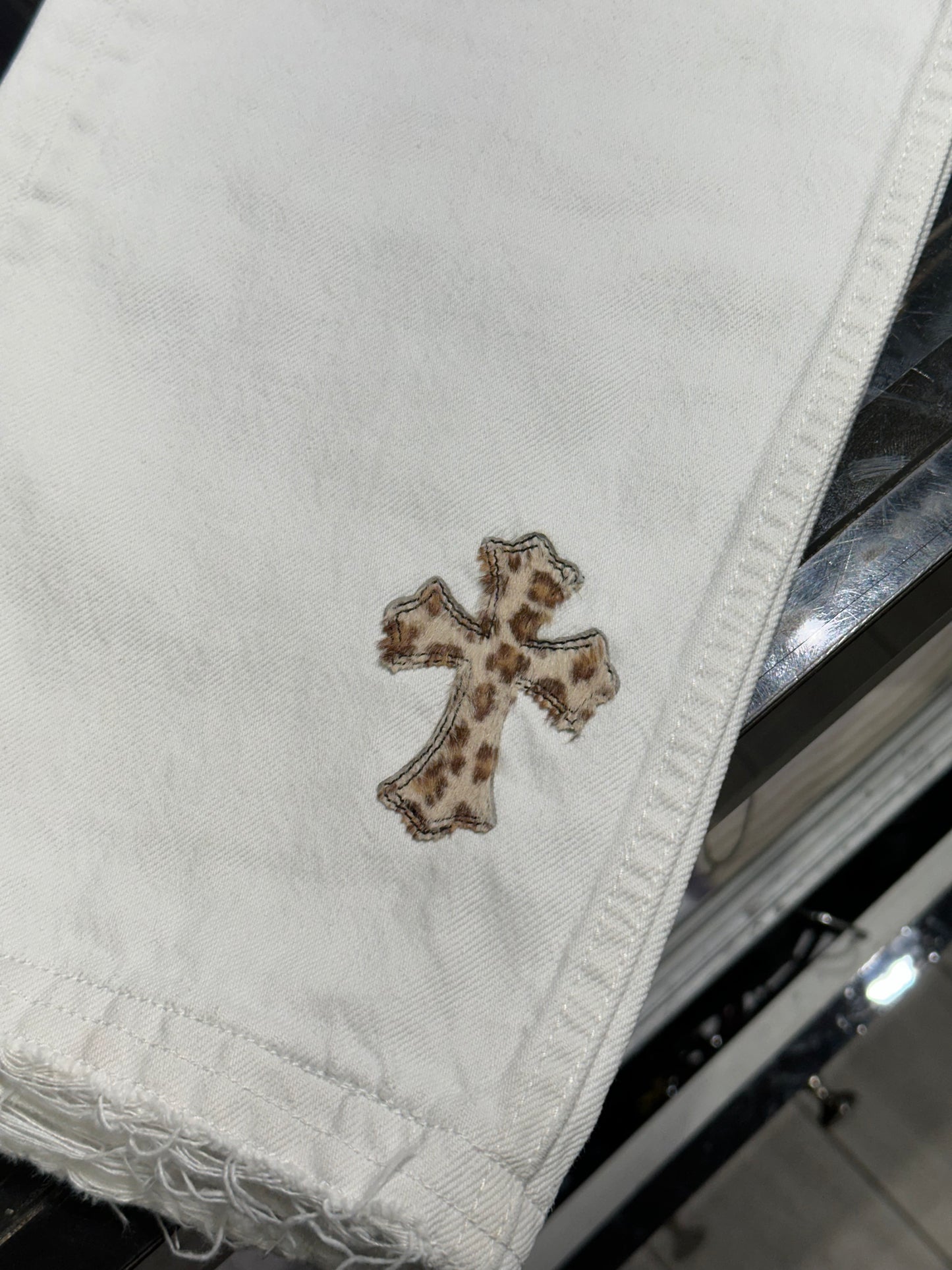 Chrome Hearts Leopard Patch Jeans Size 30