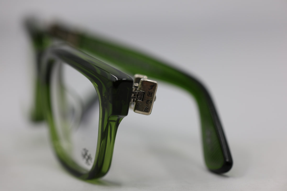 Chrome Hearts Vagillionaire Glasses Green New with Case & Cloth | AVNTGRDNY NYC