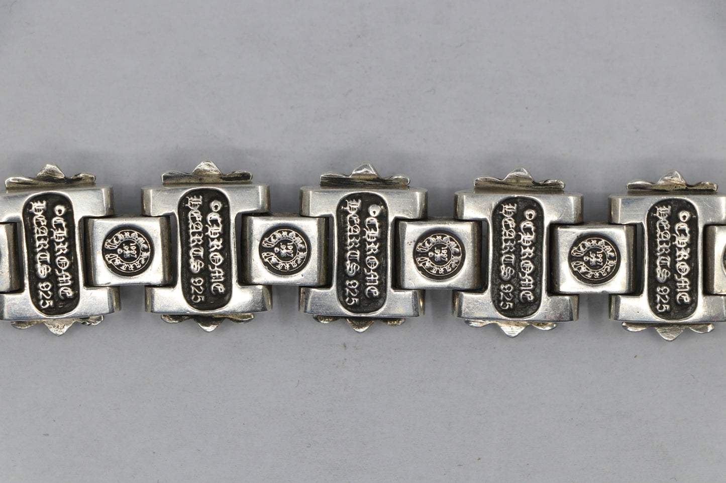 Chrome Hearts H Link Bracelet 9 Links w/ Lobster Clasp Sterling Silver|AVNTGRDNY NYC
