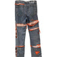 Who Decides War Orange Fusion Denim Jeans Size 30