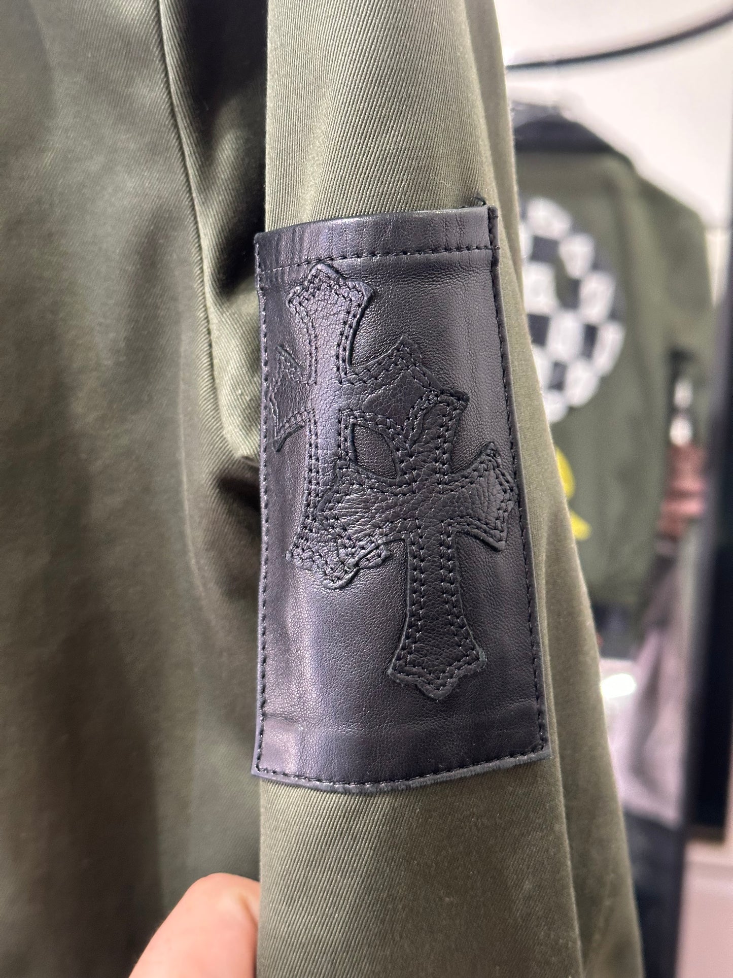 Chrome Hearts x Matty Boy “Smile You’re on Camera” Olive Jacket Size S