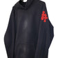 Chrome Hearts Paper Jam Hoodie Navy XL Cotton Leather Cross Patch | AVNTGRDNY NYC