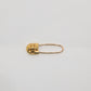 Chrome Hearts 22K Gold Safety Pin Earring | Solid Gold | AVNTGRDNY NYC
