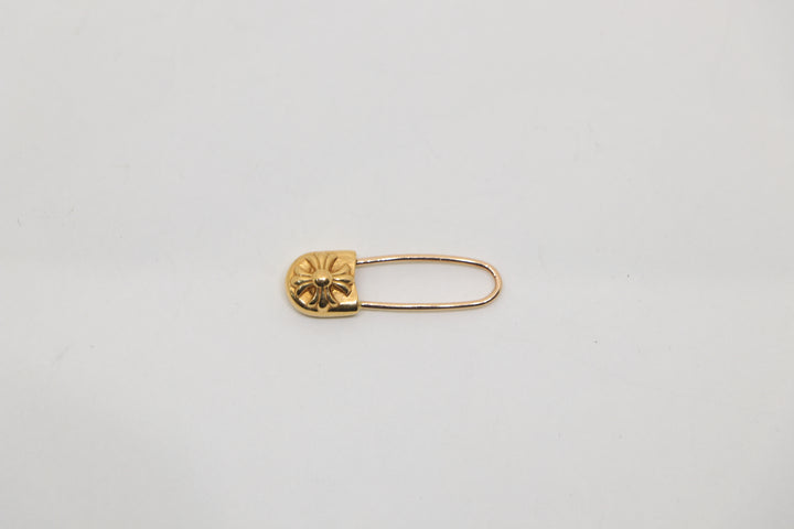Chrome Hearts 22K Gold Safety Pin Earring | Solid Gold | AVNTGRDNY NYC