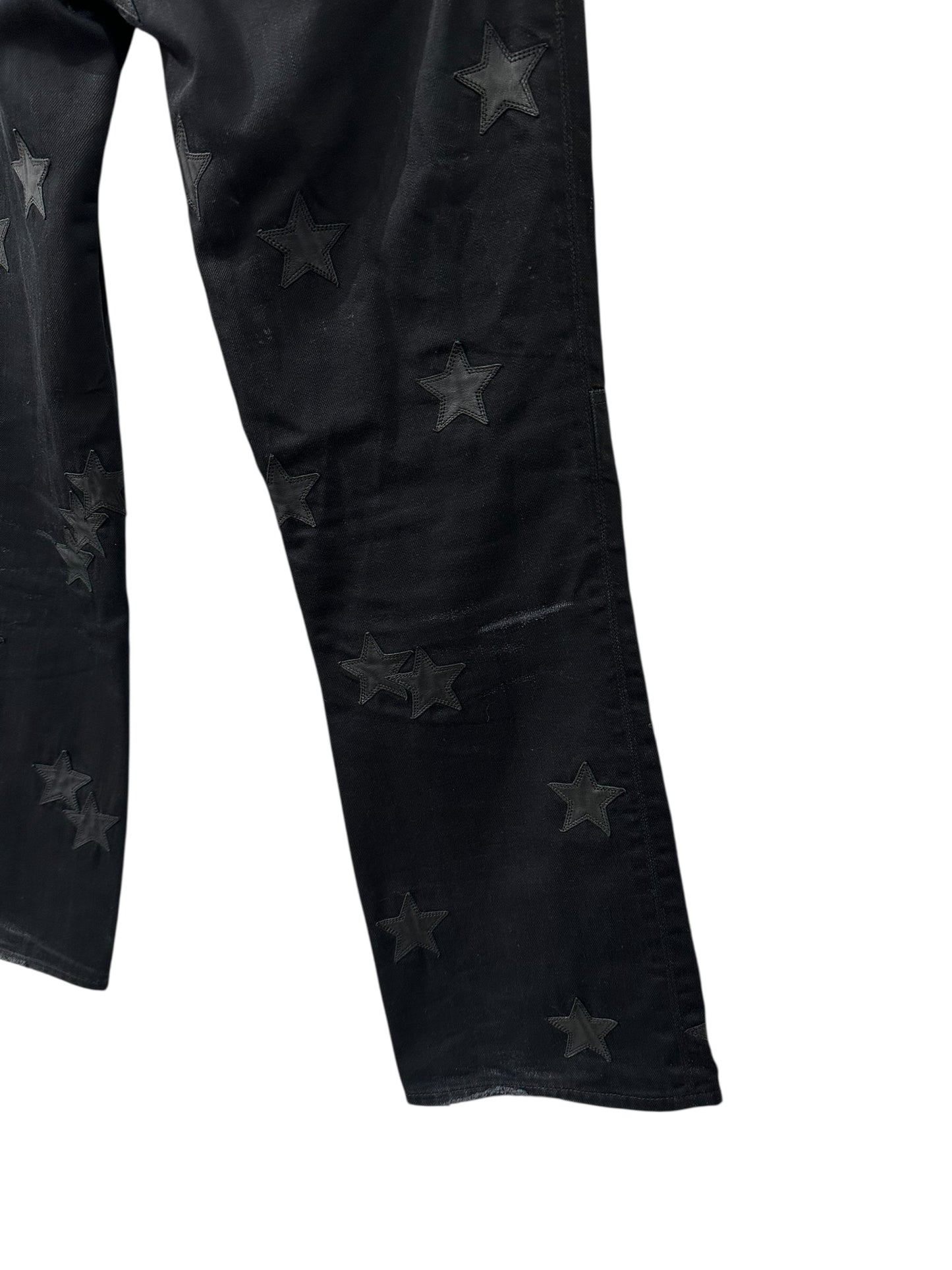 Chrome Hearts Fleur Knee Star Patch Jeans Size 33